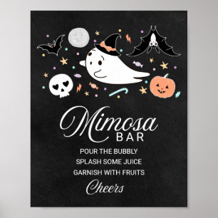 Póster Letrero para Bar de Mimosa para Baby Shower de Hal