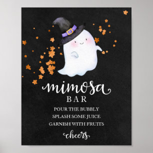Póster Letrero para Bar de Mimosa para Baby Shower de Hal