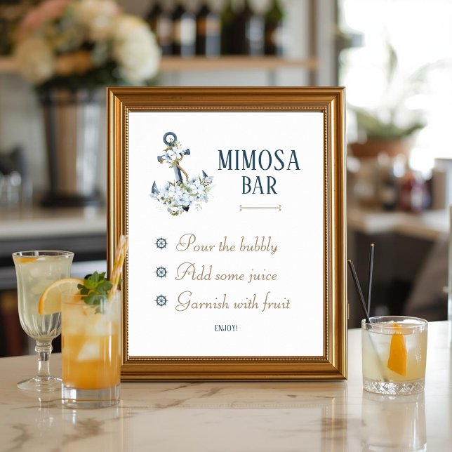 Póster Letrero para Bar de Mimosa para Despedida de Solte (Subido por el creador)