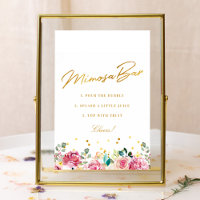 Letrero para Bar de Mimosa para Despedida de Solte