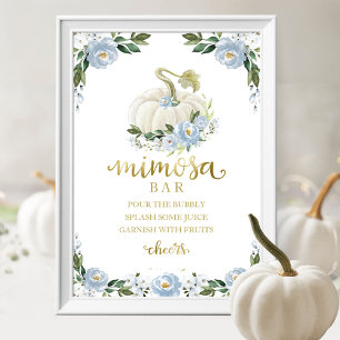Póster Letrero para barra de mimosa de baby shower de oto