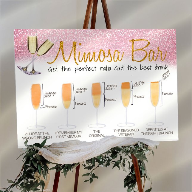 Póster Letrero para Brunch Nupcial de Barra de Mimosa Dec (Subido por el creador)