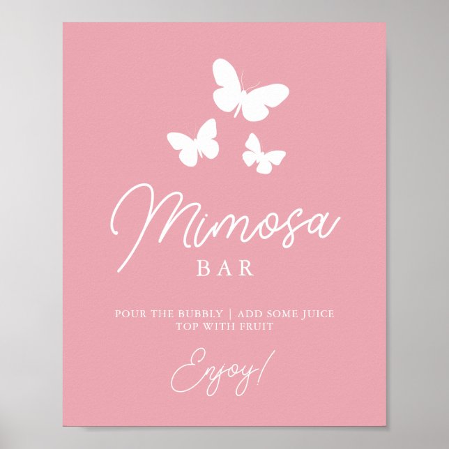 Póster Letrero para Desayuno Nupcial de la Barra de Mimos (Frente)