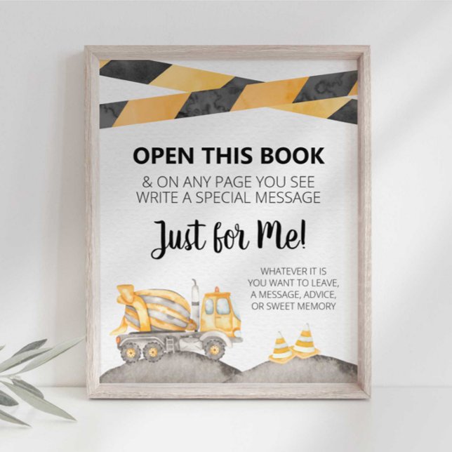 Póster Letrero para Fiesta de Libro de Recuerdos de Camió (Subido por el creador)