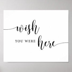 Póster Letrero para libro de firmas de boda rústica con r