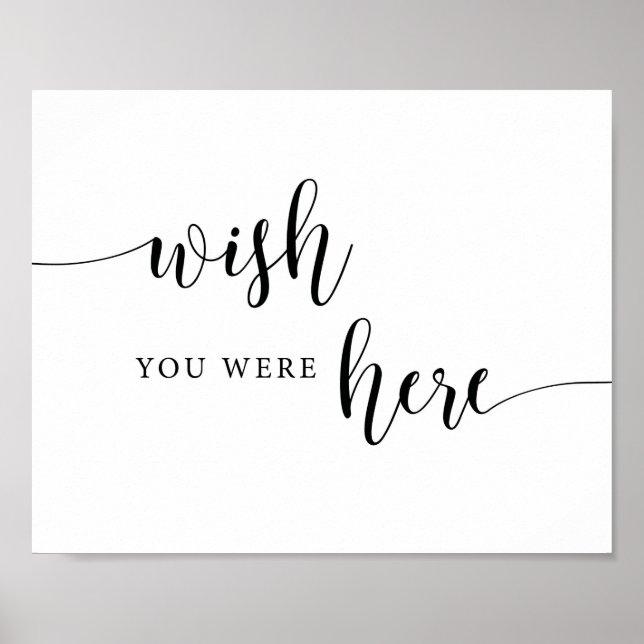 Póster Letrero para libro de firmas de invitados de boda  (Frente)