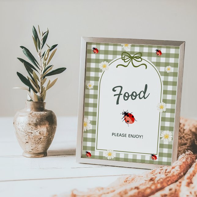 Póster Letrero para Mesa de Comida para Baby Shower del B (Subido por el creador)