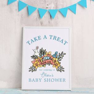 Póster Letrero para mesa de recuerdos para Baby Shower de