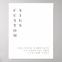 Letrero personalizado minimalista verde Sage NINA