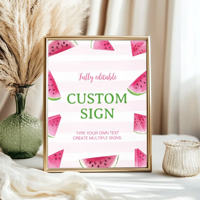 Póster Letrero personalizado para mesa de fiesta de cumpl (Subido por el creador)