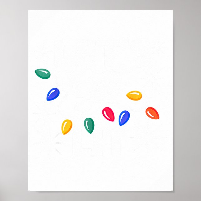 Póster Let's Get Lit Christmas Lights  (Frente)