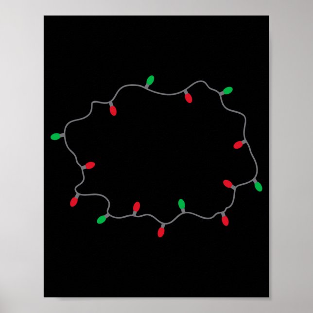 Póster Lets Get Lit Funny Christmas Quote  (Frente)