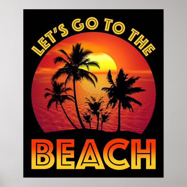 Póster Let's Go To The Beach (Frente)