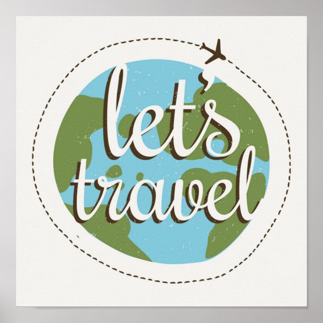 Póster Lets Go Travel (Frente)