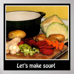 Póster Lets make soup! Poster