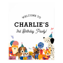Lets Pawty Dog Puppy Birthday Party Welcome