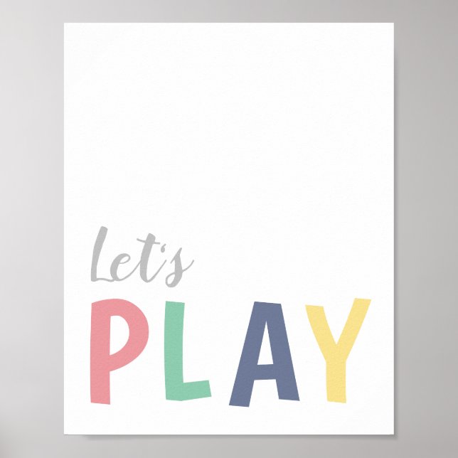 Póster Let's Play Playroom for Girls Poster (Frente)
