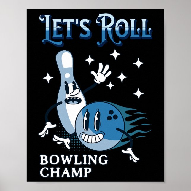Póster Let's Roll Bowling Champ  (Frente)