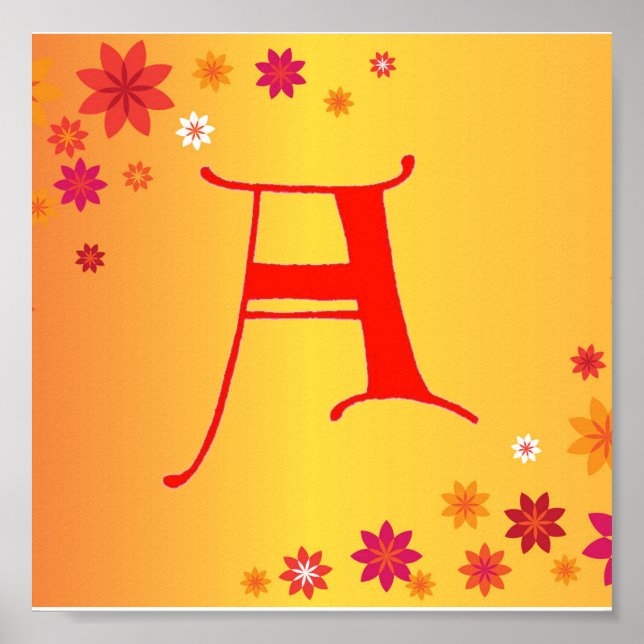 Póster Letter A Poster (Frente)