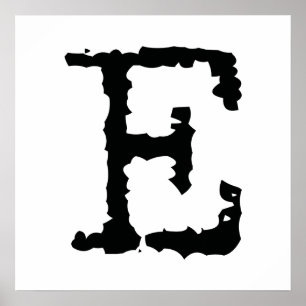 Póster Letter E
