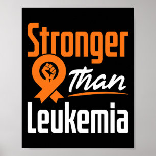 Póster Leucemia Cáncer de Sangre Conciencia Guerrero Comb
