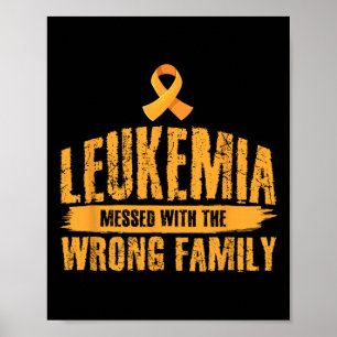Póster Leucemia con leucemia familiar errónea