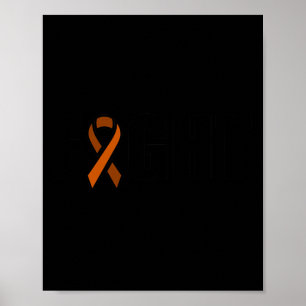 Póster Leucemia Mes de Conciencia Lucha contra la Naranja