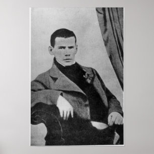 Póster Lev Nikolaevich Tolstoy como estudiante