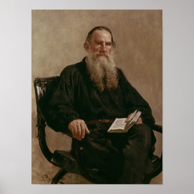 Póster Lev Tolstoy 1887 (Frente)