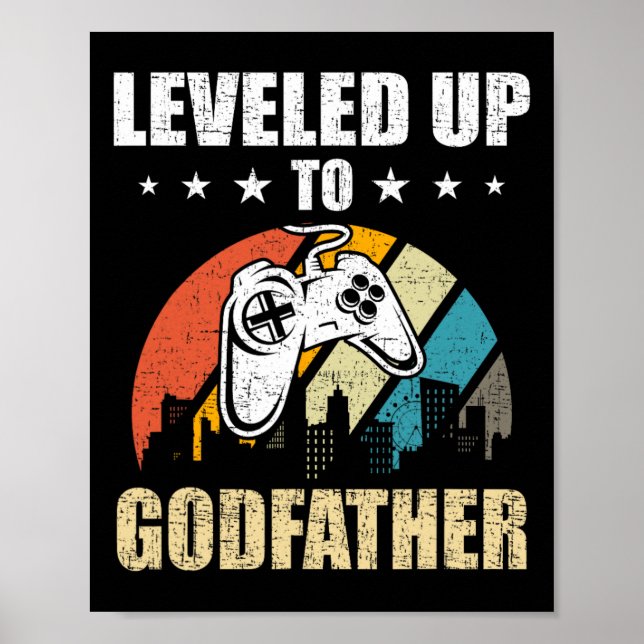 Póster Levantado Al Juego De Video De Godfather 3 (Frente)