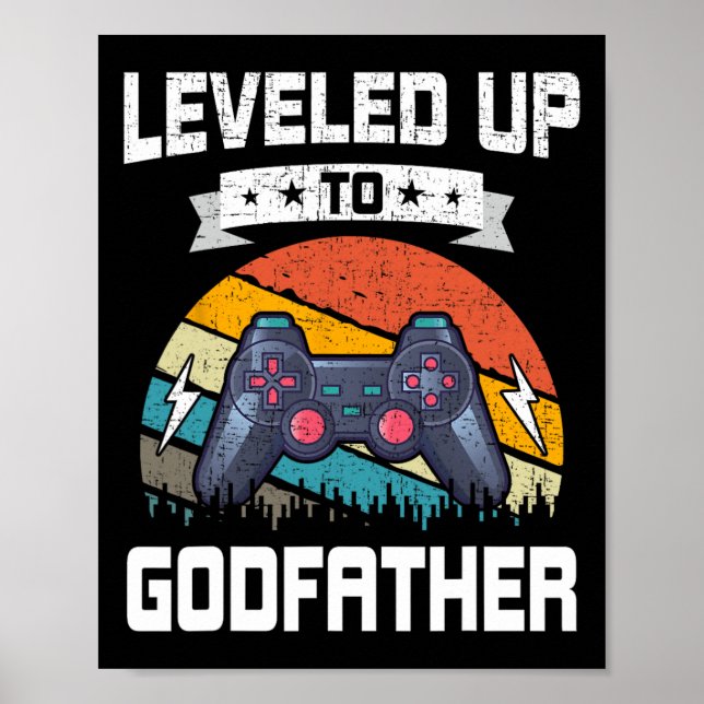 Póster Levantado Al Juego De Video De Godfather 4 (Frente)