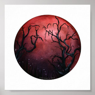 Póster Levantamiento de la luna de la sangre