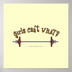 Póster Levantamiento de pesas - Barbell
