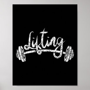 Póster Levantamiento del elevador de entrenamiento Gimnas
