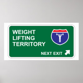 Póster Levantamiento del peso a la siguiente salida