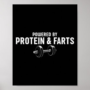 Póster Levantamiento Del Peso Con Proteína Y Faros