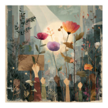 Levantamiento en Bloom - Poster Solarpunk