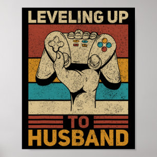 Póster Levantamiento Hasta El Bache Del Marido Retro Game