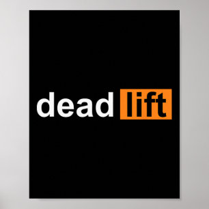 Póster Levantamiento muerto divertido Powerlifting Cultur