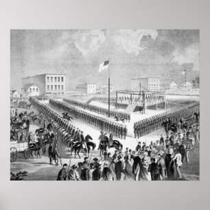 Póster Levantamiento sioux santee, Mankato, Minnesota, 18