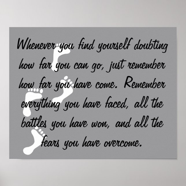 Póster Levantar al poster como un recordatorio de no mied (Frente)