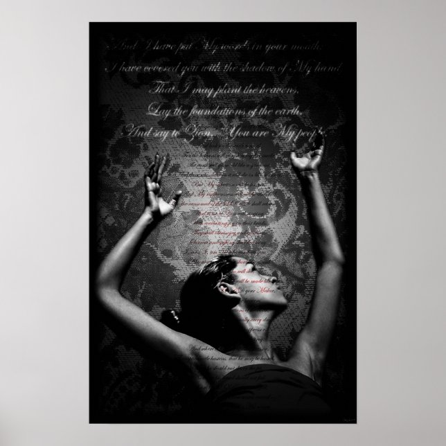 Póster Levantar las manos sagradas (Frente)