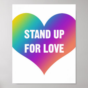 Póster Levántate por el amor