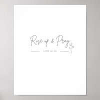 levántate y reza Luke 22:46 florido Poster y pintu