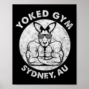 Póster Levante de peso Gimnasio Yguido Sydney Flex Muslo