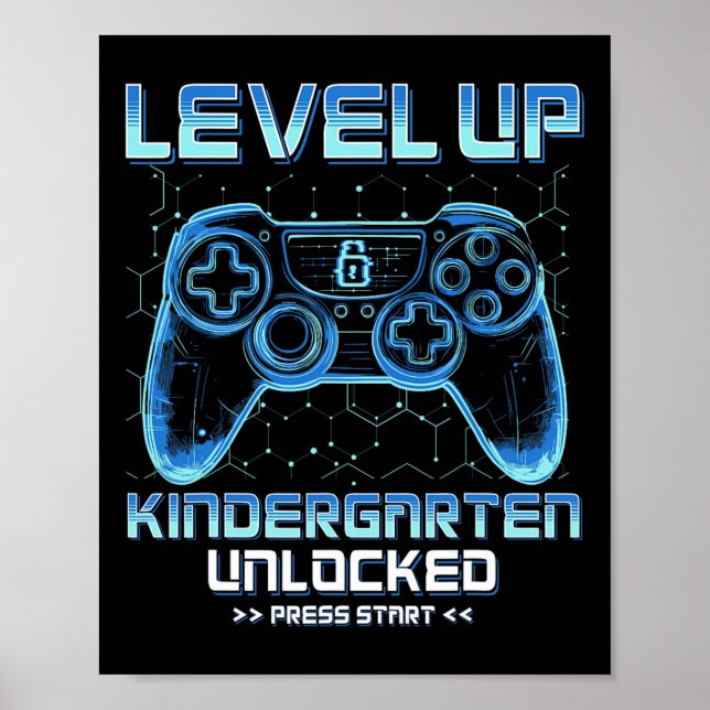 Póster Level Kindergarten Unlocked Back To School Video G (Frente)