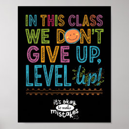 PÓSTER LEVEL UP CLASSROOM POSTER
