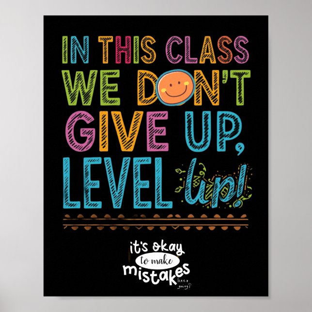 PÓSTER LEVEL UP CLASSROOM POSTER (Frente)