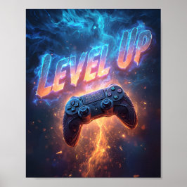Póster Level Up — Epic Gamer Poster
