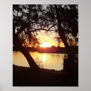 Póster Lever de soleil sur La Grande Motte - Francia